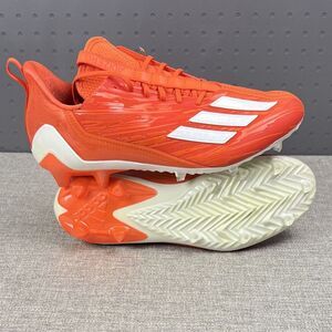 Adidas Adizero 12.0 Orange White Football Cleats HR1603 Men's Size 13